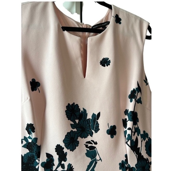 WHITE House Black Market Floral Dress Sz 16 In Great Condition - Picture 4 of 10